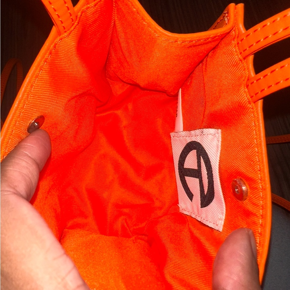 Telfar Orange Mini Bag With Structured Design - image 8